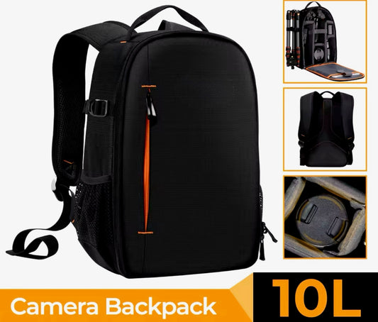 KS 10L Camera Backpack Lightweight Travel For Canon Sony Nikon DSLR with Tripod Compartment